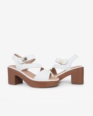 Sandal Cao Gót Hạnh Dung Quai Ngang Bản Chéo HD29187AY