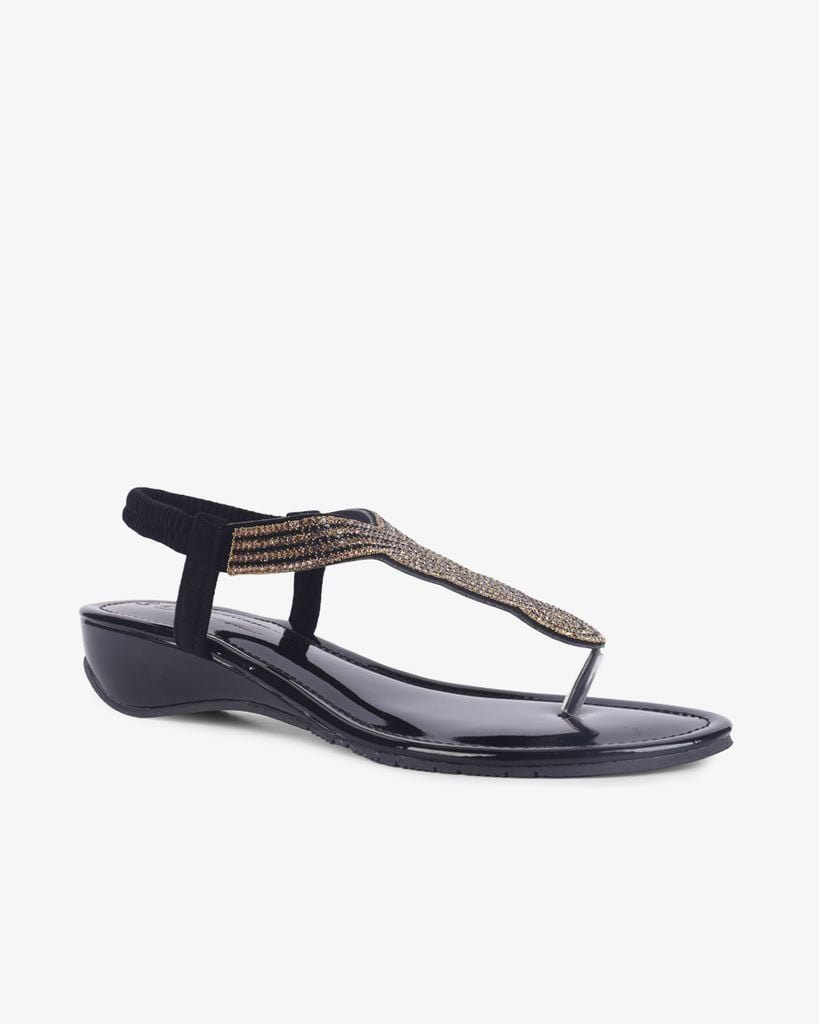 Sandal Xẹp Hạnh Dung Kẹp Xoàn Xoắn HD12251AM