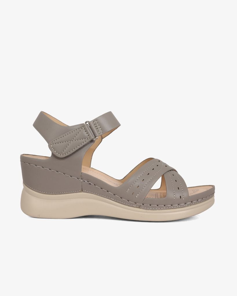 Sandal Đế Xuồng Hạnh Dung Quai Chéo Laser  HD0309AC