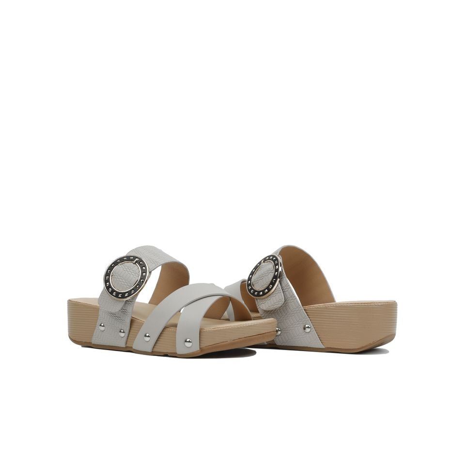 Dép Xuồng Hạnh Dung Bản Chéo Khóa Tròn HD04681AD