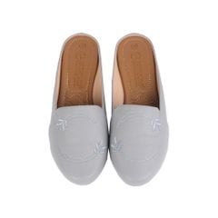 Dép Bít Mũi Hạnh Dung Họa Tiết Vòng Thêu HD04913AD