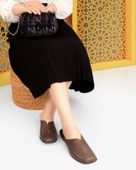 Dép Bít Mũi Hạnh Dung Đắp Trơn HD04977AD