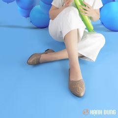 Giày Búp Bê Hạnh Dung Thêu Chỉ HD2222AX