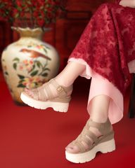 Sandal Đế Xuồng Hạnh Dung Quai Đan Cá Tính HD29163AY