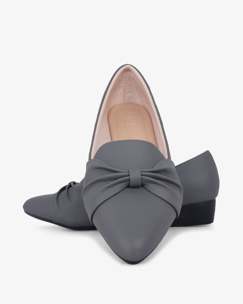 Giày Cao Gót Hạnh Dung Bảng Nơ To HD29182AY