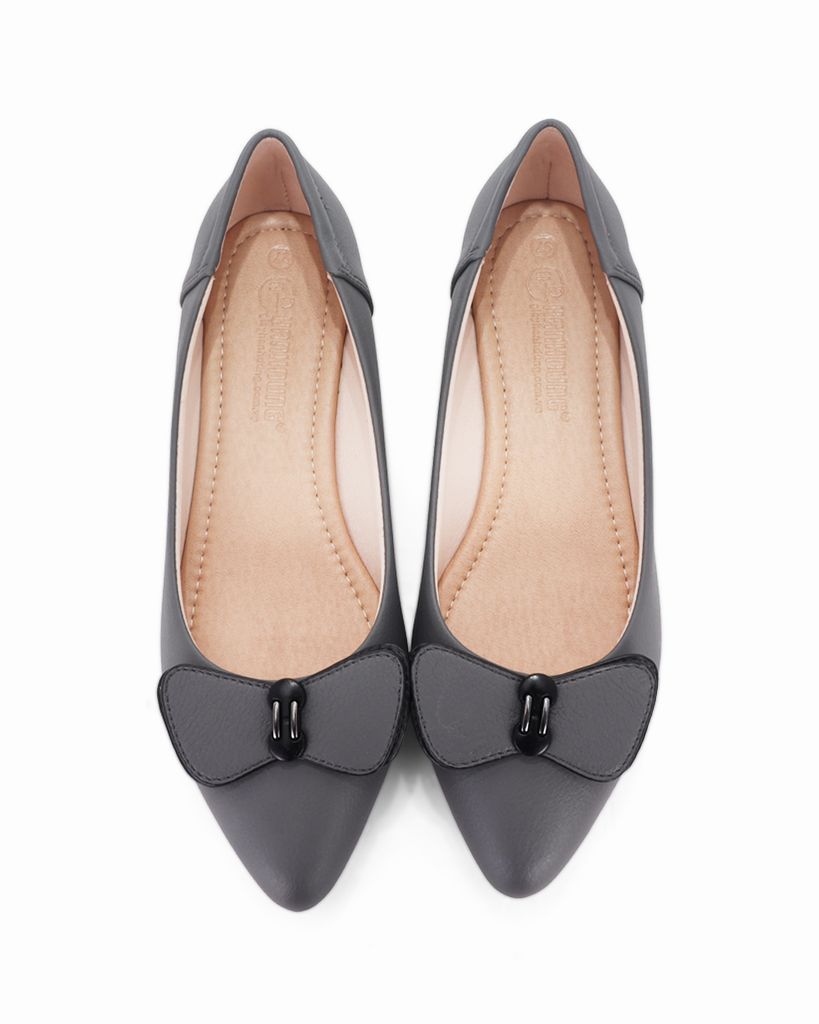 Giày Cao Gót Hạnh Dung Mũi Nhọn Nơ Bướm HD29183AY