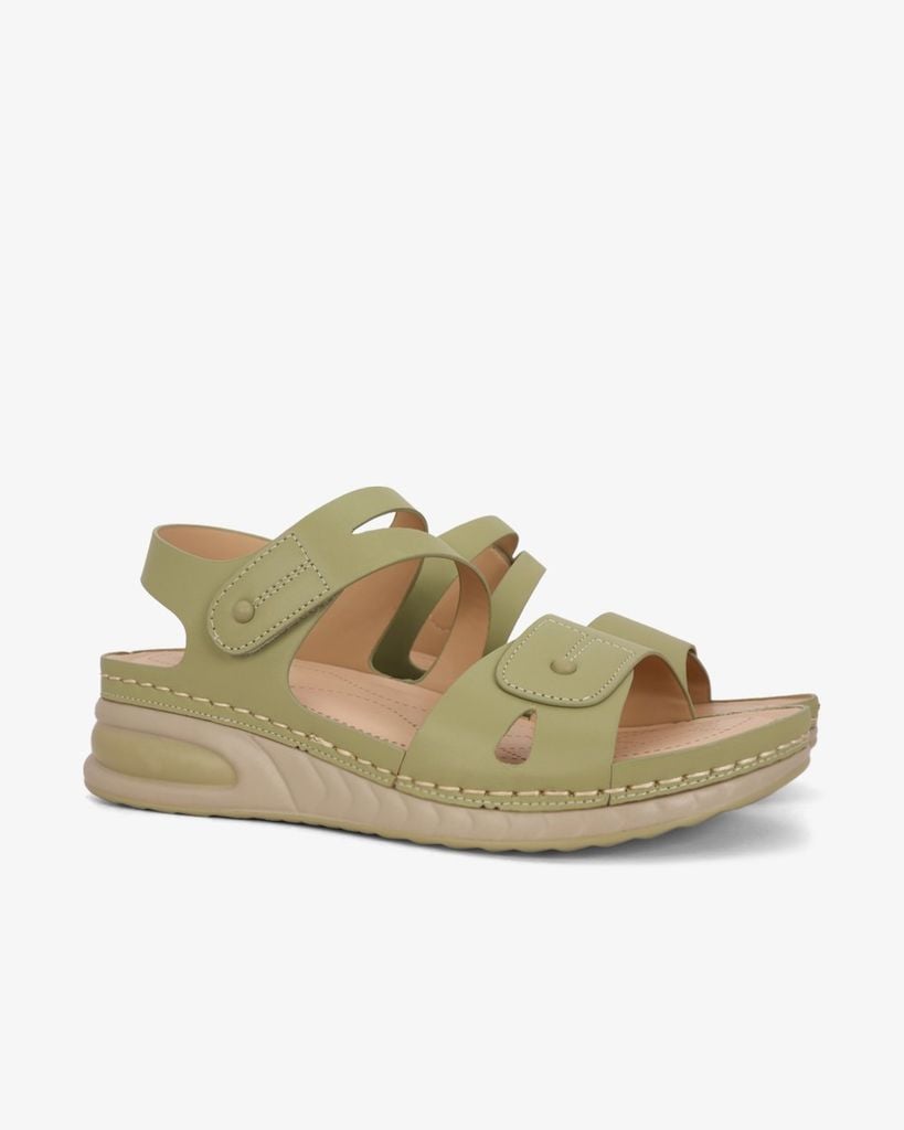 Sandal Đế Xuồng Hạnh Dung Bản Ngang Khoét Chỉ HD0302AC