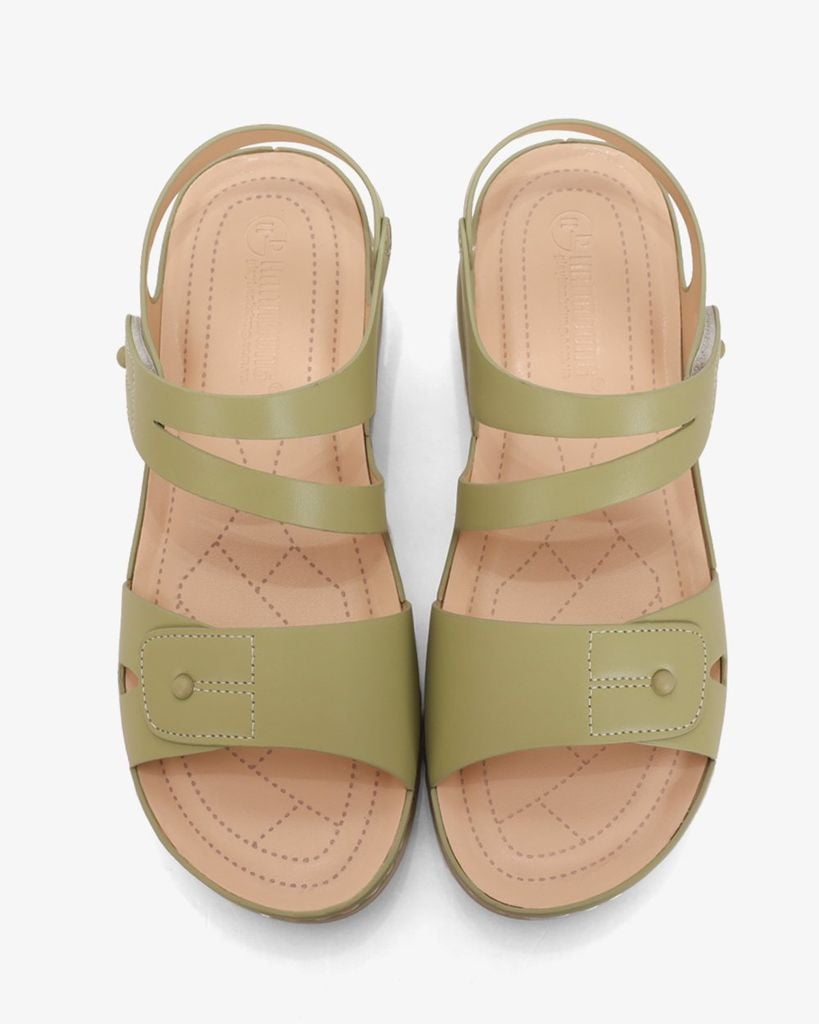 Sandal Đế Xuồng Hạnh Dung Bản Ngang Khoét Chỉ HD0302AC