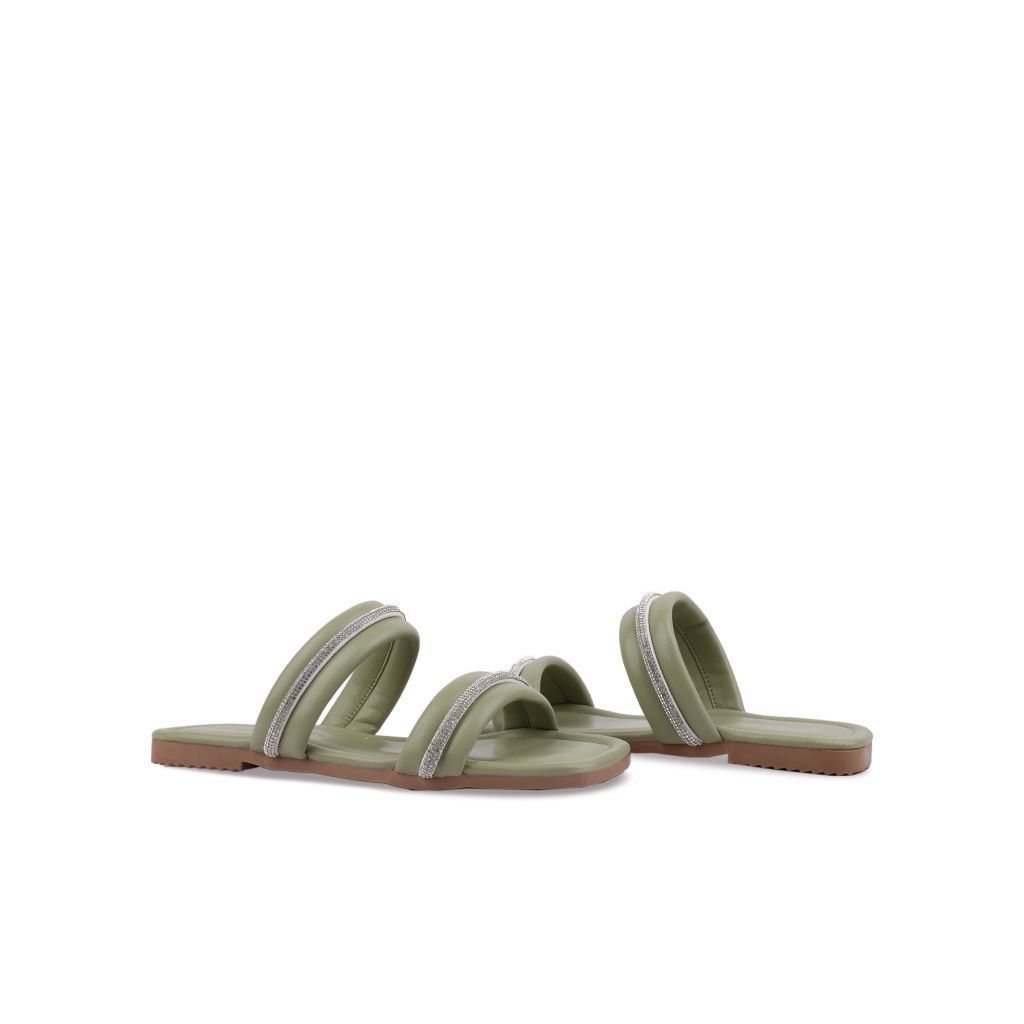 Dép Xẹp Hạnh Dung Hai Dây Ngang HD12231AM