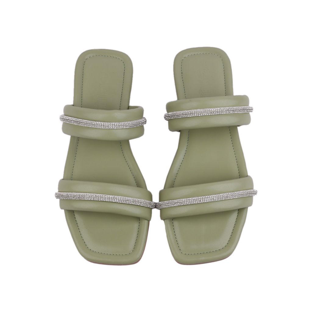 Dép Xẹp Hạnh Dung Hai Dây Ngang HD12231AM