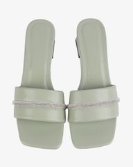 Dép Cao Gót Hạnh Dung Gót Trụ Bản Ngang Xoàn HD12261AM