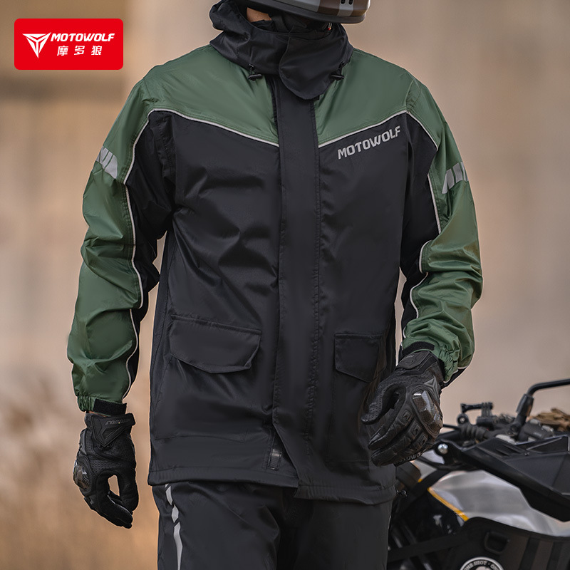 Áo mưa bộ dành cho Biker Motowolf MDL0403B