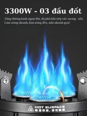 Bếp gas cắm trại IGT 3 đầu đốt Naturehike CNK2450CF019