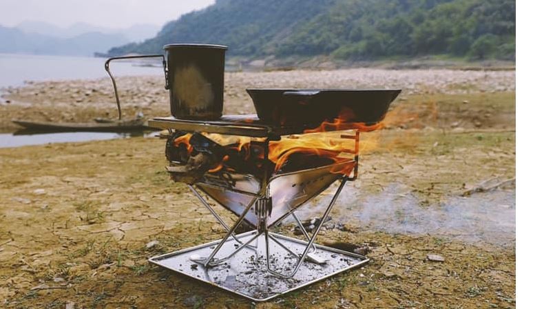 Bếp nướng cắm trại cho 6-8 người Campingmoon MT-045