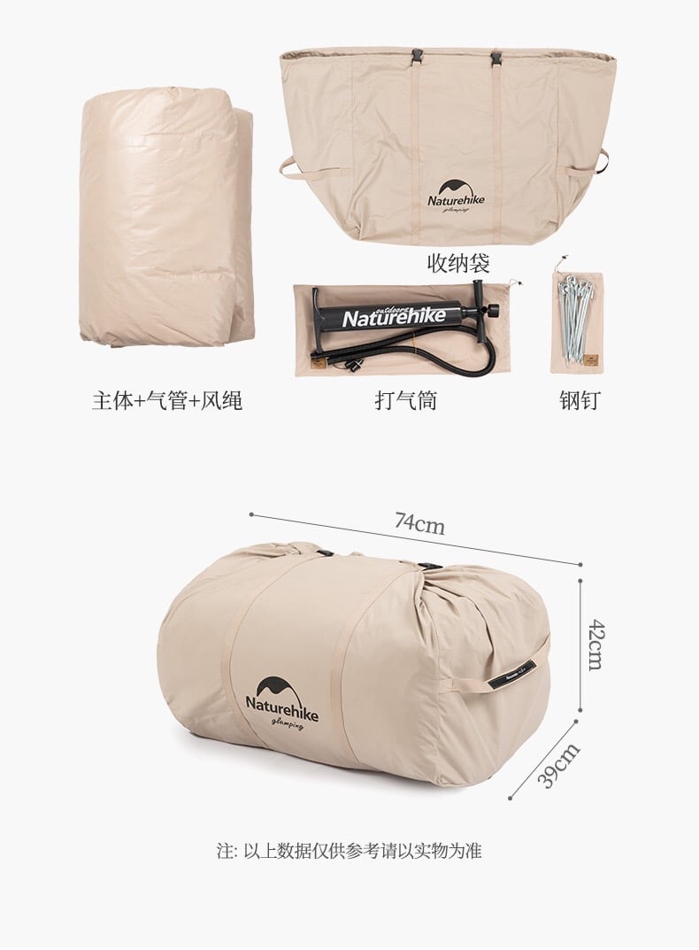 Lều Glamping phong cách Mông Cổ Naturehike NH20ZP009