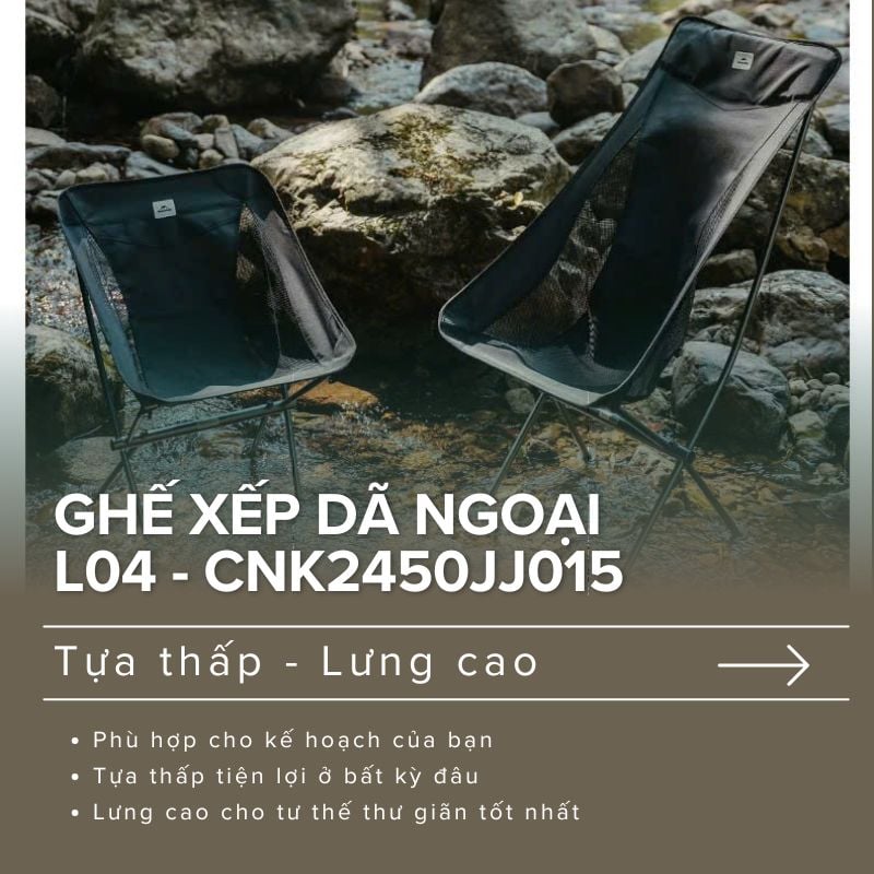Ghế xếp gấp gọn - siêu nhẹ Naturehike CNK2450JJ015