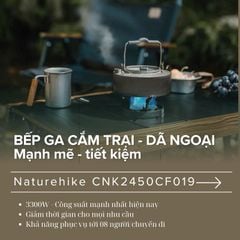 Bếp gas cắm trại IGT 3 đầu đốt Naturehike CNK2450CF019