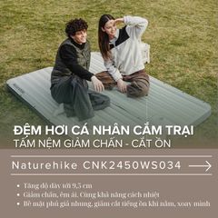 Đệm hơi du lịch cắm trại Naturehike Libamboo CNK2450WS034