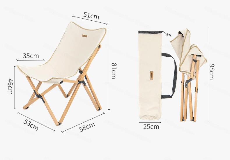 Ghế ngồi Glamping Naturehike NH19JJ008 thư giãn