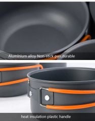 Bộ nồi dã ngoại Naturehike NH15T401-G chống rỉ