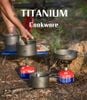 Bộ nồi dã ngoại Titanium Naturehike siêu nhẹ đi rừng - cắm trại