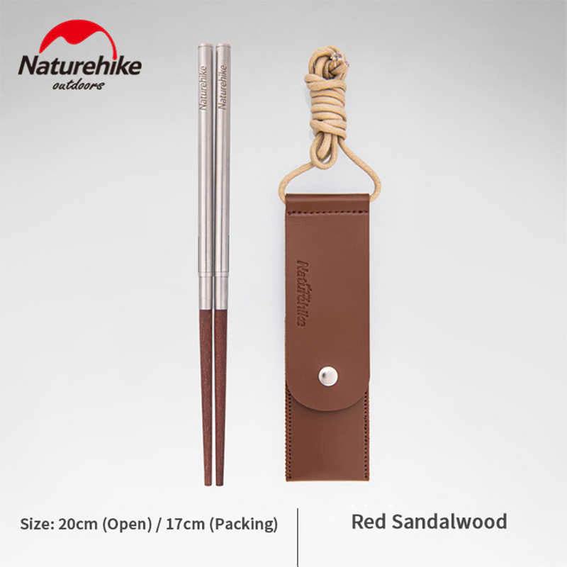 Đũa gấp đầu gỗ Naturehike NH20CJ010 mang đi cắm trại
