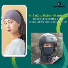 Khăn ống đa năng Rockbros 0464 - Chạy Moto, đạp xe, thể thao ngoài trời
