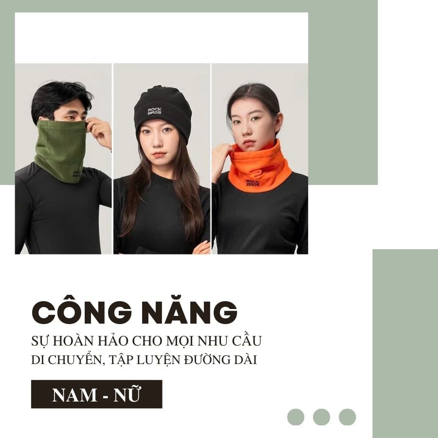 Mũ len kiêm khăn đa năng Rockbros M012 - 11240020
