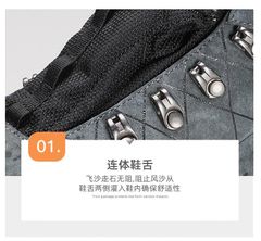 Giày leo núi trekking nữ cao cổ đi bộ đường dài Humtto 210696B-1