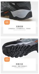 Giày leo núi trekking nữ cao cổ đi bộ đường dài Humtto 210696B-1