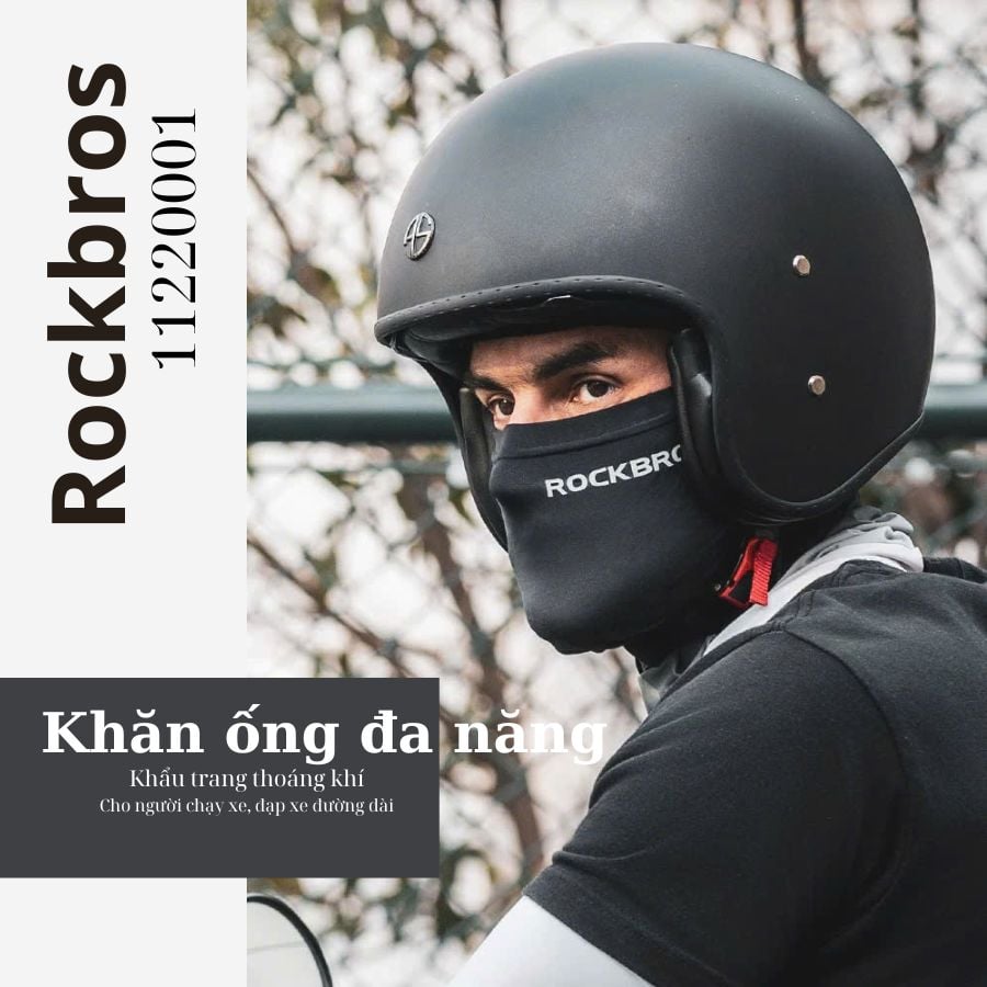 Khăn ống đa năng chạy xe - dã ngoại Rockbros 11220001