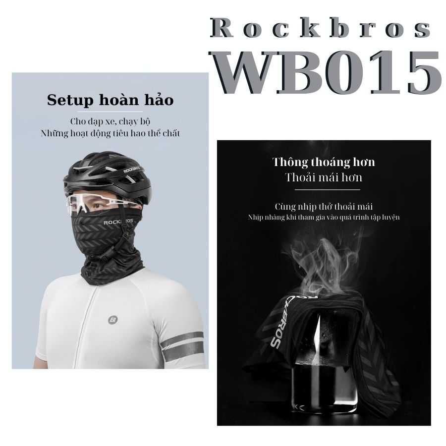 Khăn ống chạy xe, tập luyện Rockbros WB015