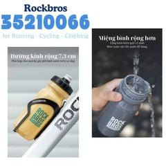 Bình nước tập luyện 600ml Rockbros 35210066 - Thân mềm