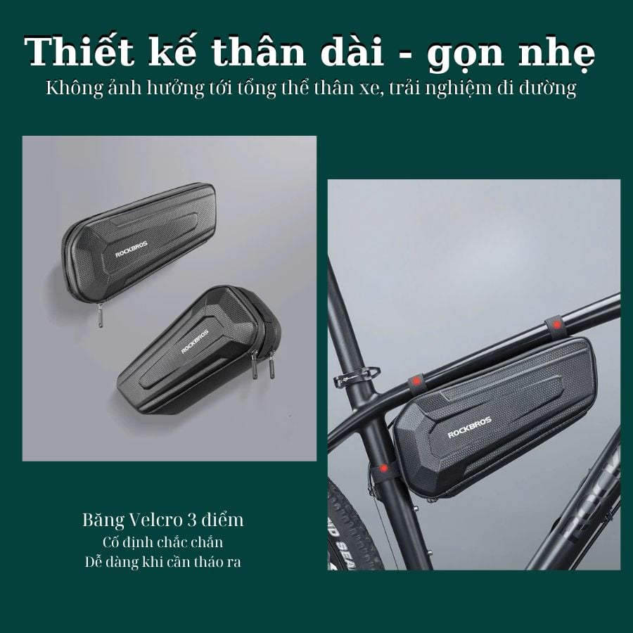 Túi khung xe đạp mang phụ kiện Rockbros B66/B67