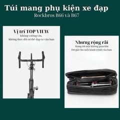 Túi khung xe đạp mang phụ kiện Rockbros B66/B67