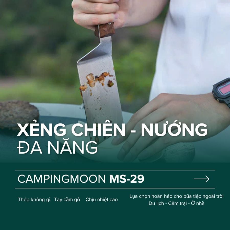 Xẻng chiên nướng đa năng Campingmoon MS-29