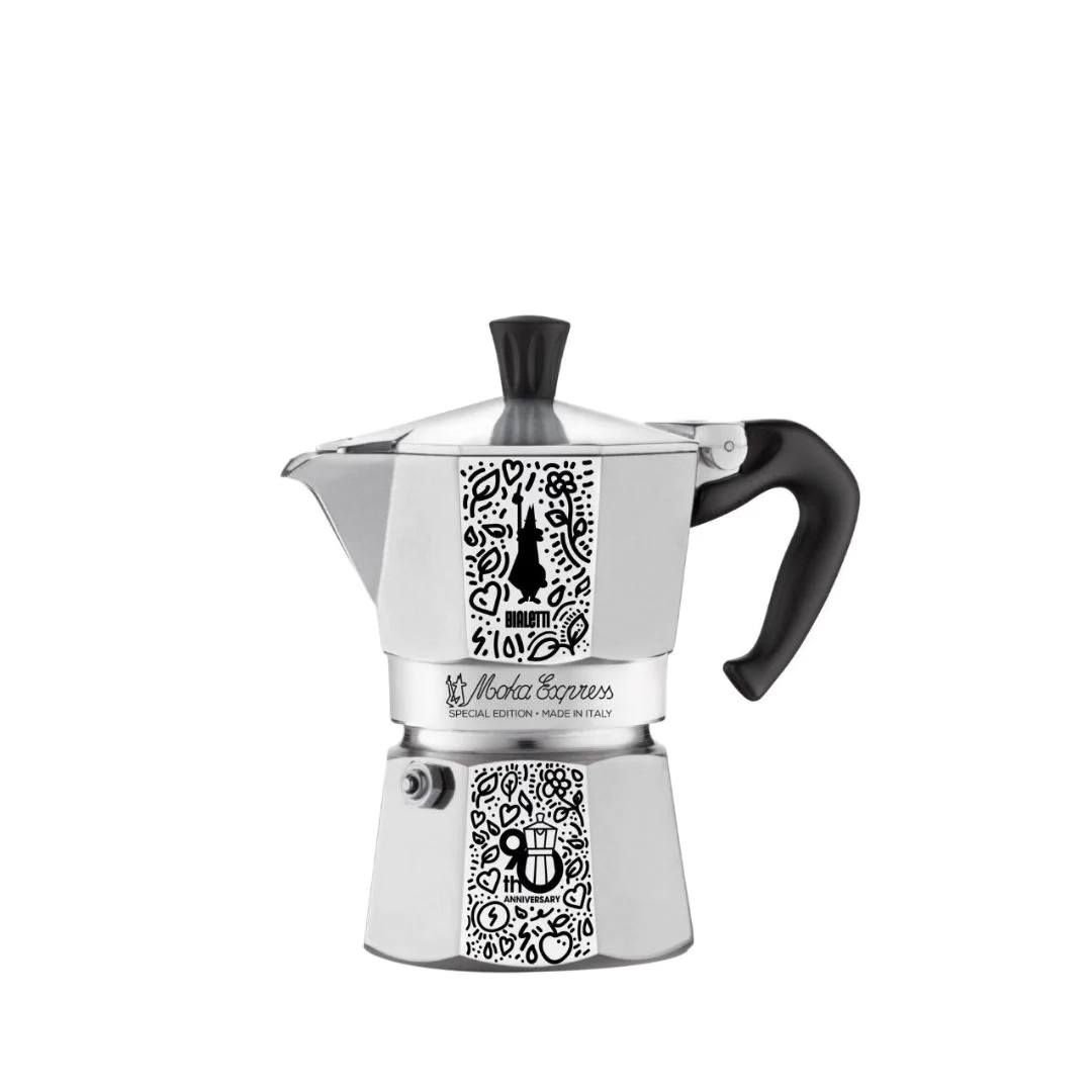 Ấm pha cà phê Moka Bialetti Express 3 CUP - Phiên bản kỷ niệm 90 năm