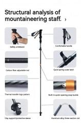 Gậy chạy Trail - leo núi Naturehike CNK2450DS012/CNK2450DS013