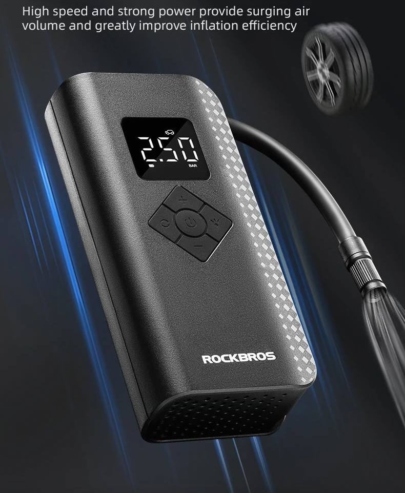 Máy bơm lốp - vỏ đa năng Rockbros 42720001003