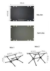Bàn nhôm dã ngoại siêu nhẹ Campingmoon T-510