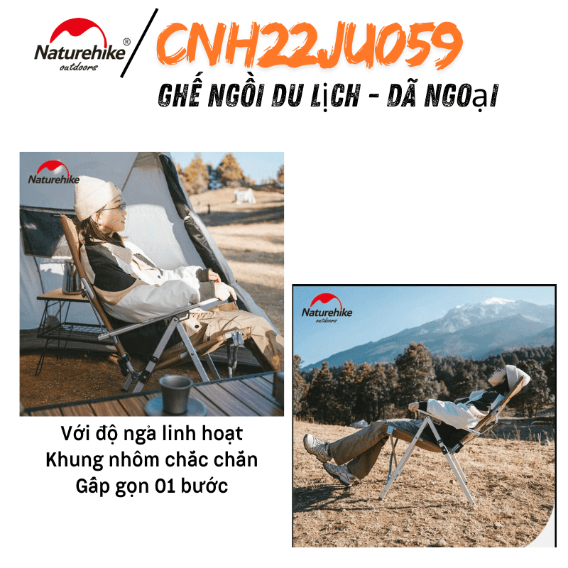 Naturehike Glamping CNH22JU059 - Ghế ngồi thư giãn cao cấp