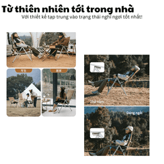 Naturehike Glamping CNH22JU059 - Ghế ngồi thư giãn cao cấp