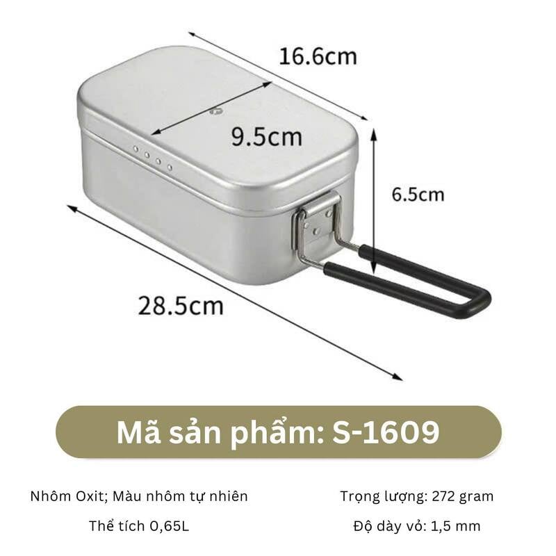 Hộp cơm nhôm cao cấp Campingmoon S-1609/S2013/H1609/H2013