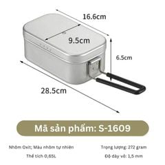 Hộp cơm nhôm cao cấp Campingmoon S-1609/S2013/H1609/H2013