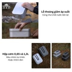 Hộp cơm nhôm cao cấp Campingmoon S-1609/S2013/H1609/H2013