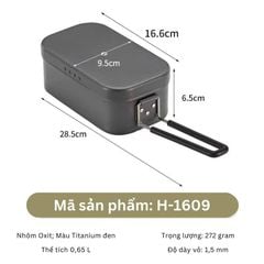 Hộp cơm nhôm cao cấp Campingmoon S-1609/S2013/H1609/H2013