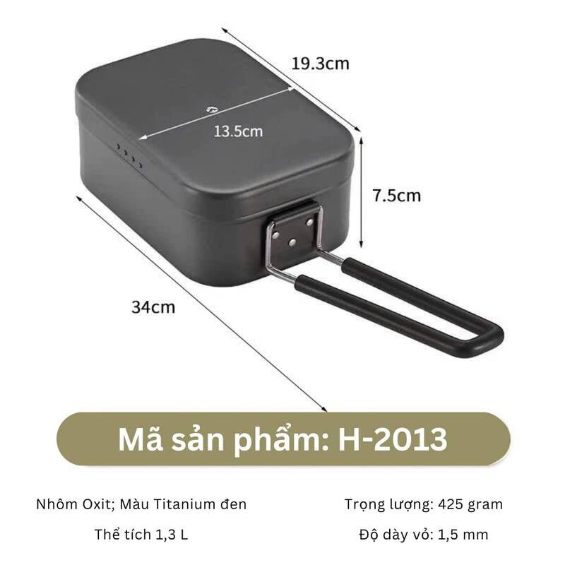 Hộp cơm nhôm cao cấp Campingmoon S-1609/S2013/H1609/H2013