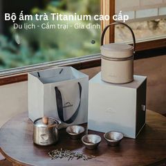 Ấm trà Titanium cao cấp Naturehike CNK2450CF025