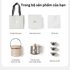 Ấm trà Titanium cao cấp Naturehike CNK2450CF025