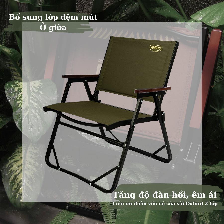 Ghế Kermit - Ghế ngồi cà phê xếp gọn Amido Wildland Series